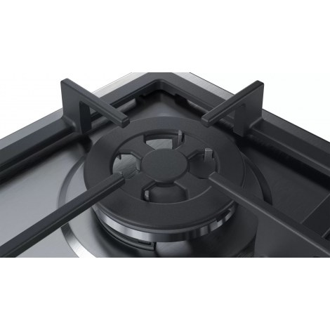 Bosch | PGH6B5B90 | Hob | Gas | Number of burners/cooking zones 4 | Rotary knobs | Stainless steel - 3